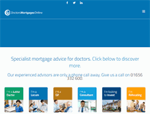 Tablet Screenshot of doctorsmortgagesonline.co.uk